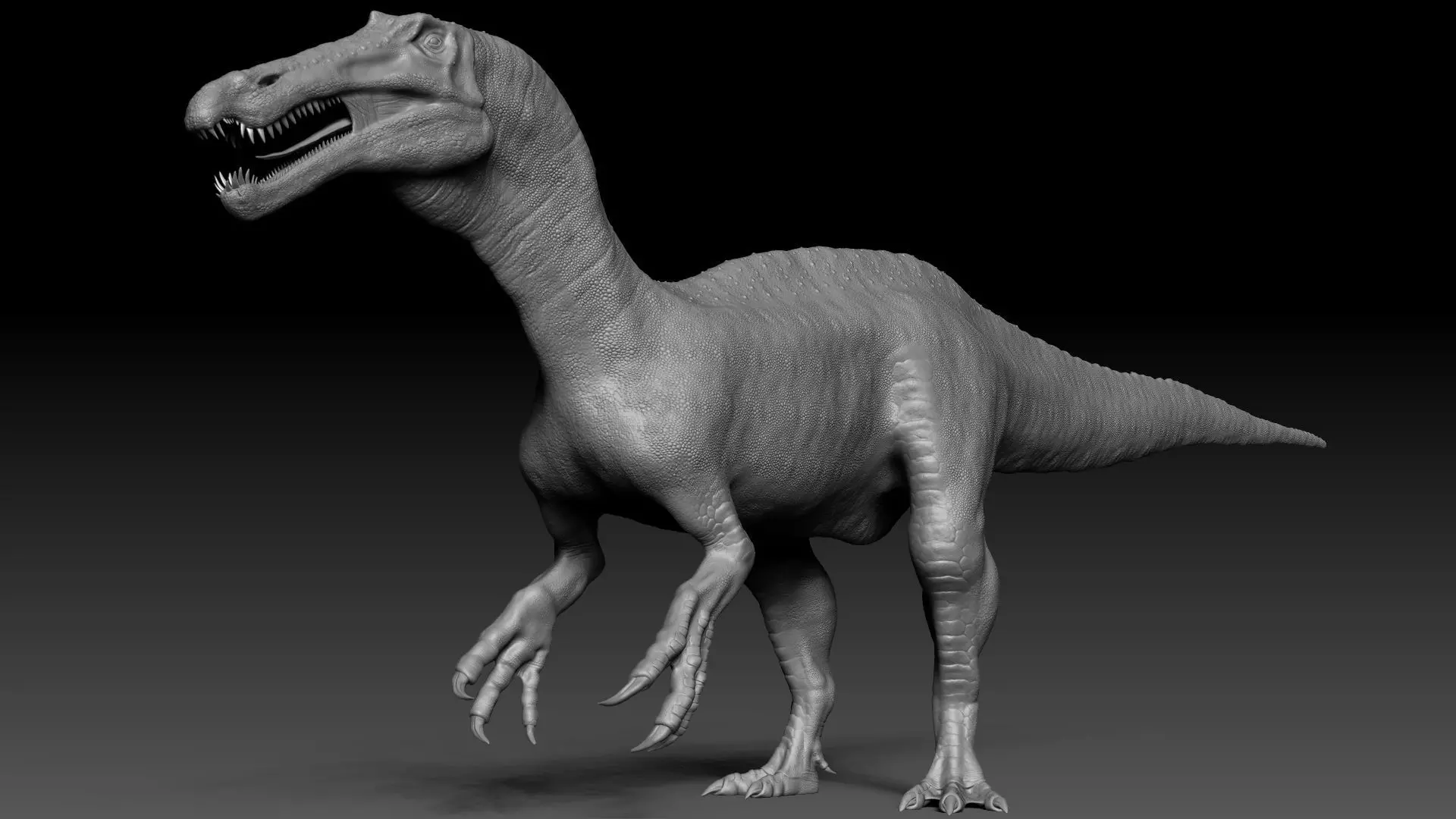 Dinosaur Suchomimus Tenerensis Sculpt Project 3D model_0