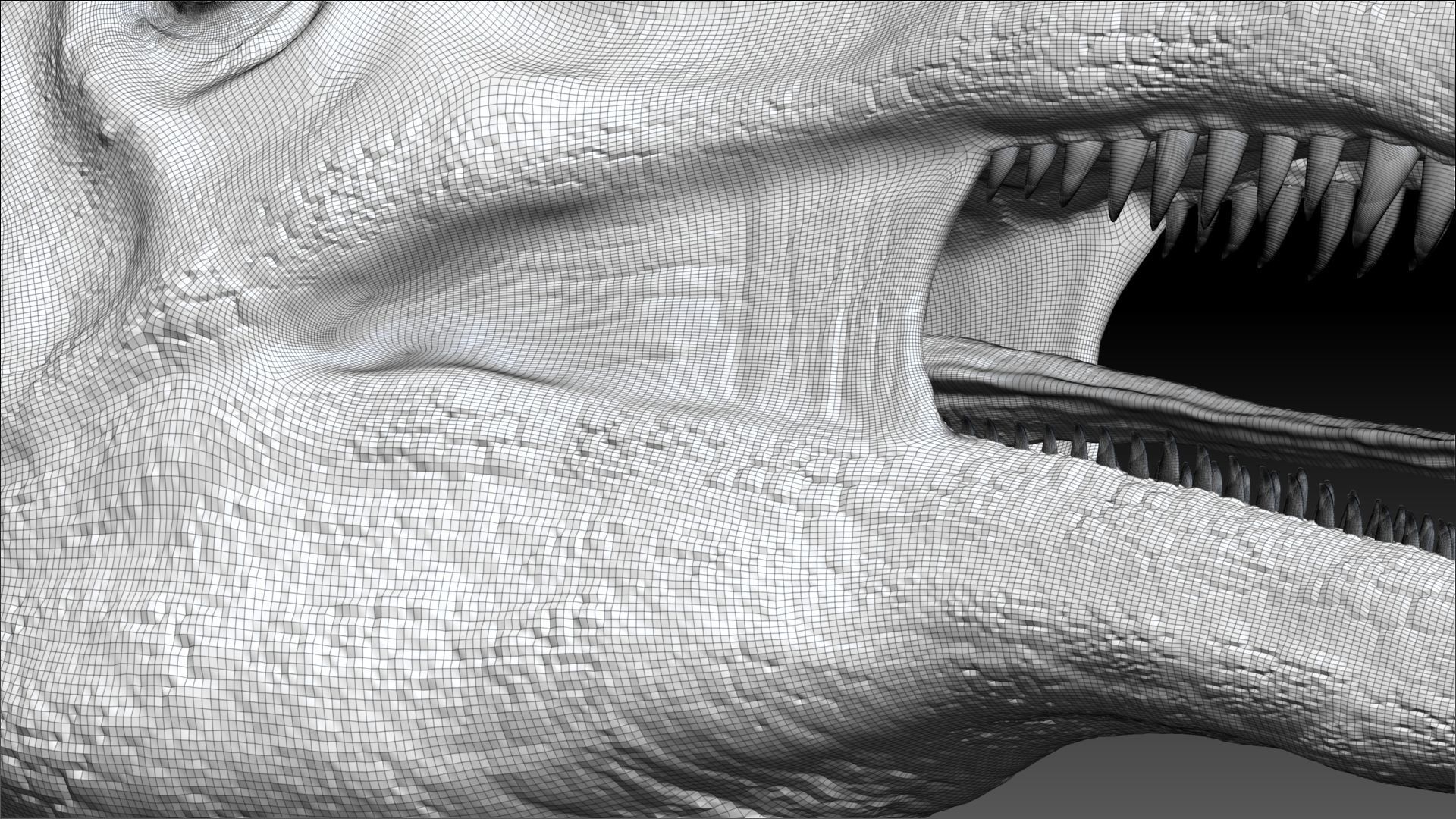 Dinosaur Suchomimus Tenerensis Sculpt Project 3D model_6