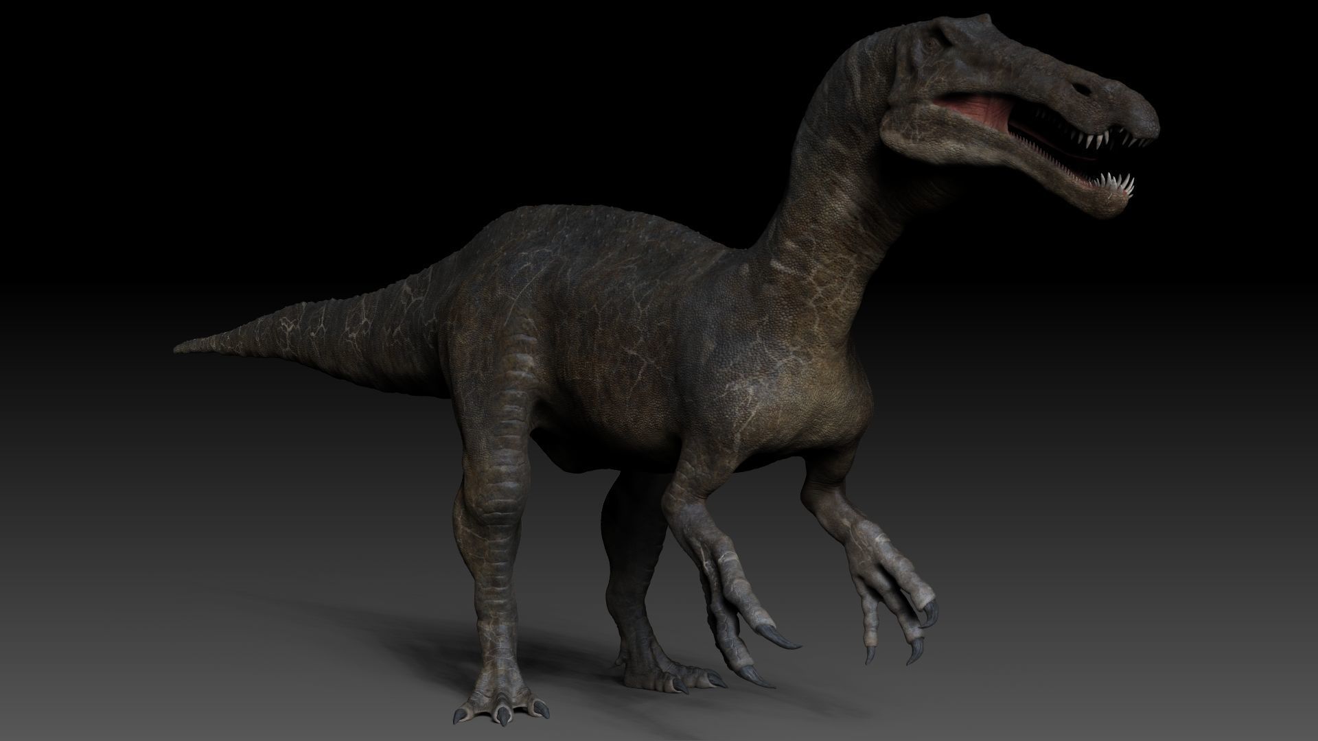 Dinosaur Suchomimus Tenerensis Sculpt Project 3D model_4