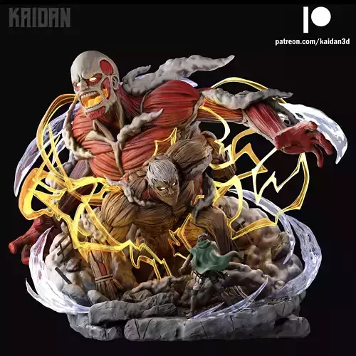Armored Titan and Colossal Titan Reveal - STL for 3D printing