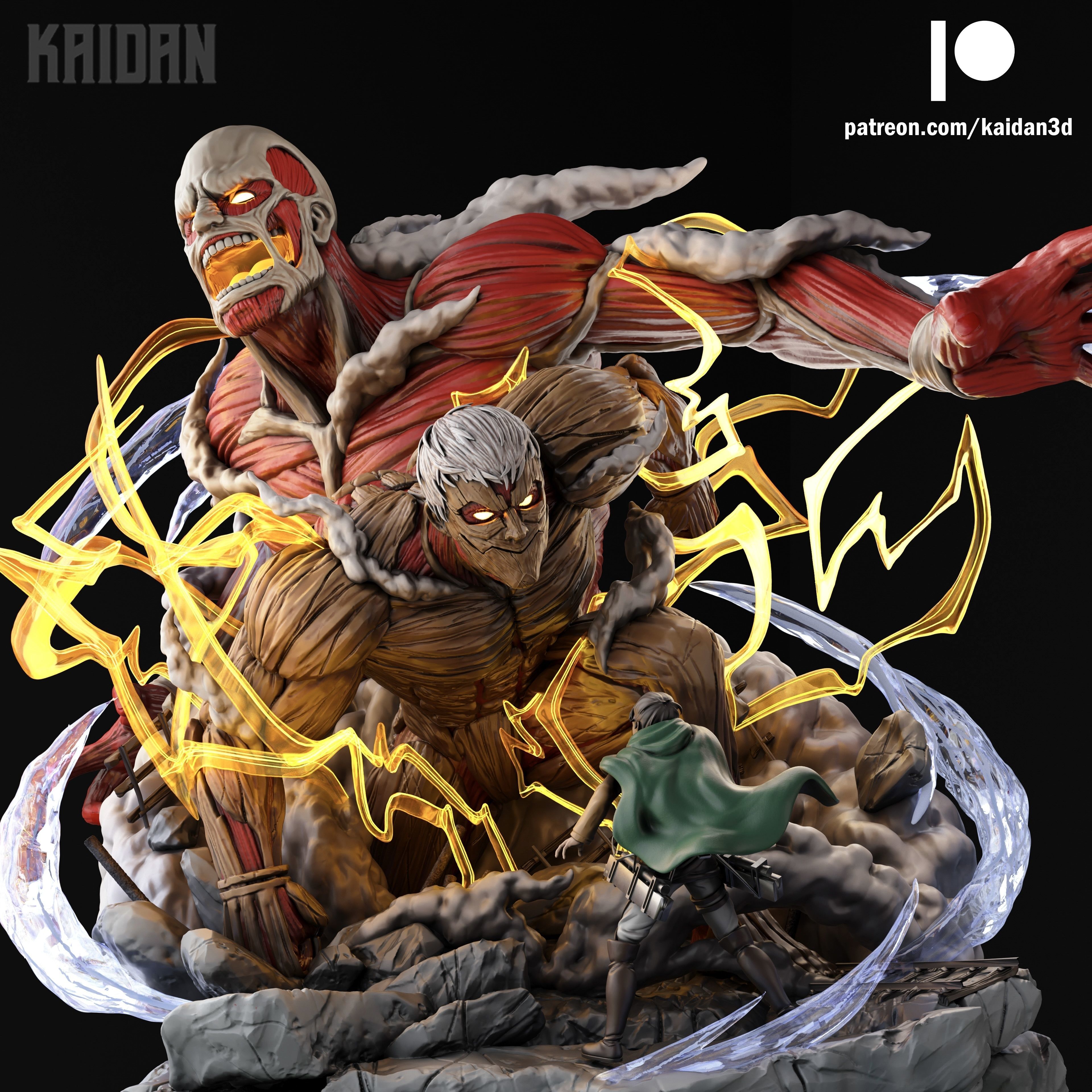 Armored Titan and Colossal Titan Reveal - STL for 3D printing 3D print model_1