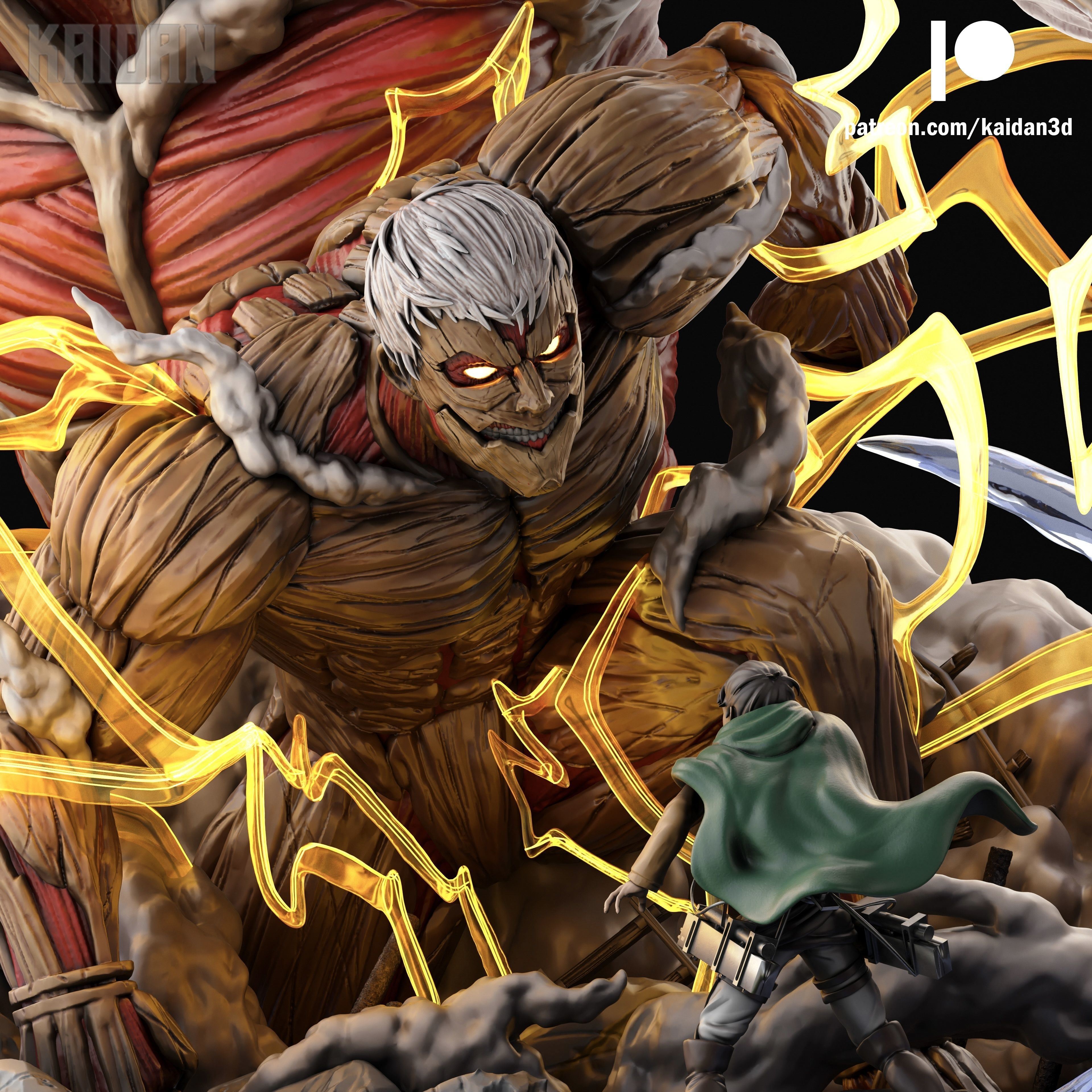 Armored Titan and Colossal Titan Reveal - STL for 3D printing 3D print model_4