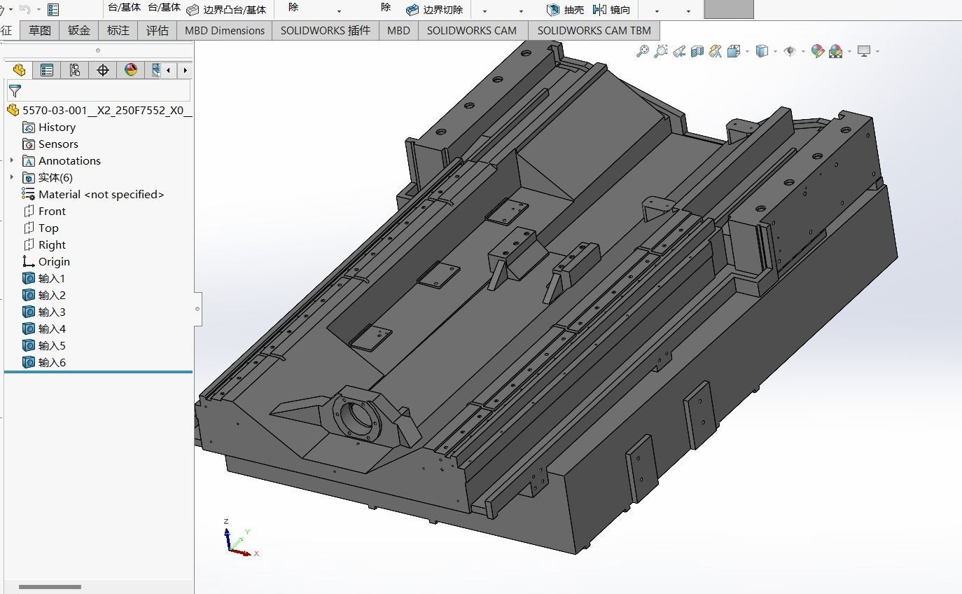 Taiwan Yongjin Machinery NCV102A Processing Center 3D model_4