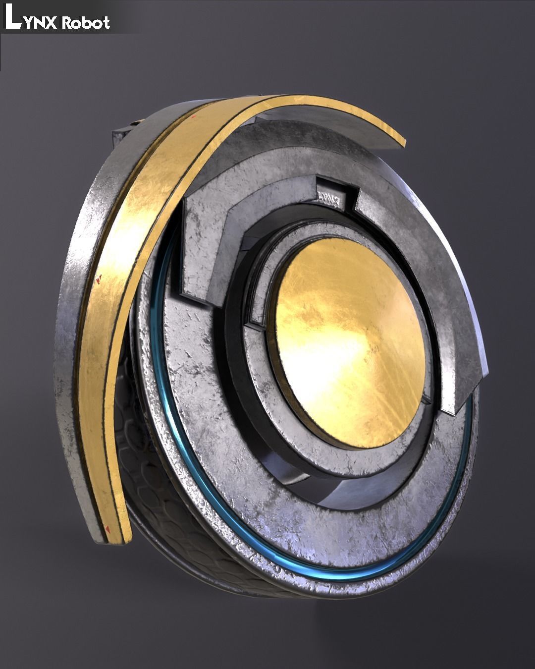 Lynx Robot Low-poly 3D model_2