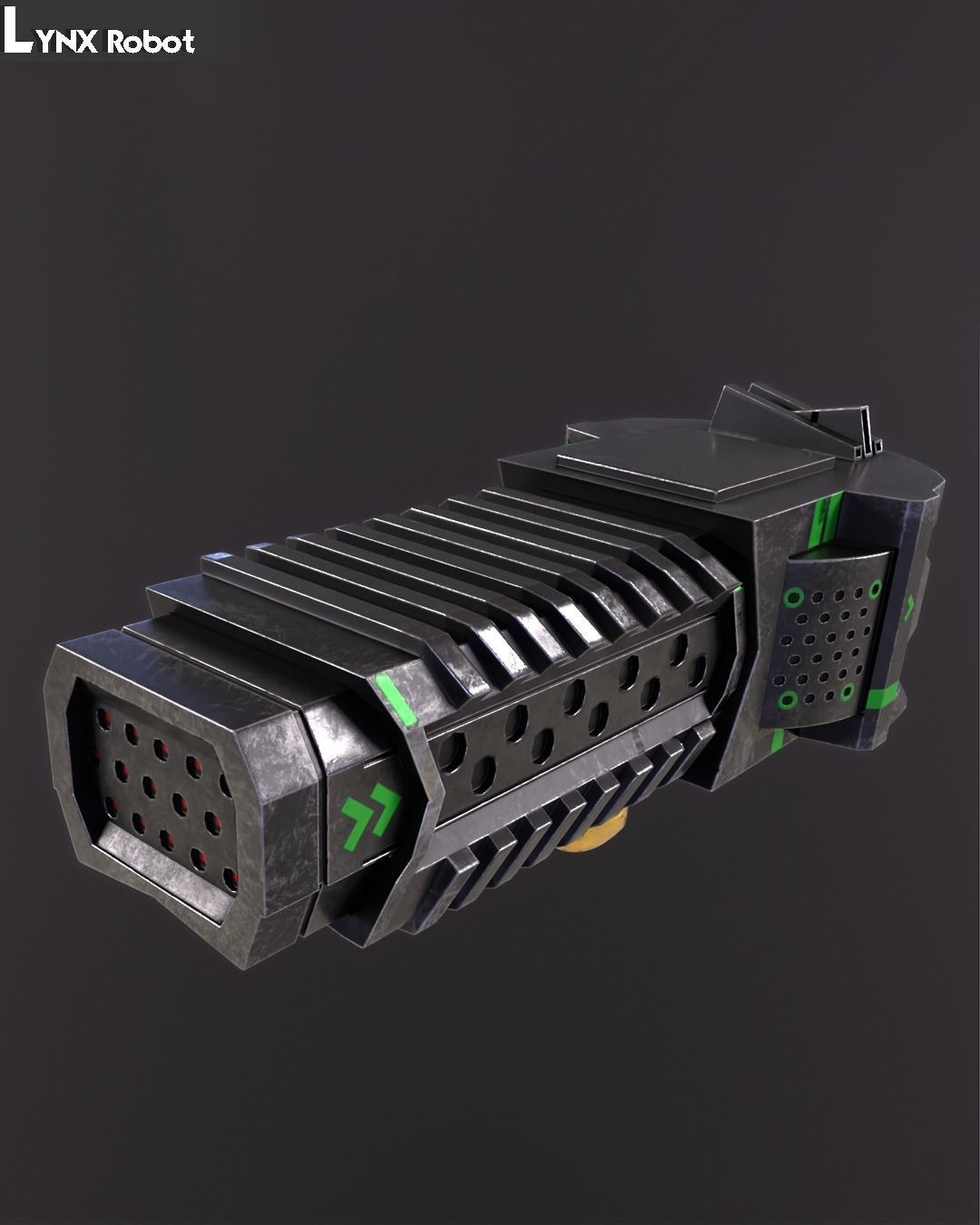 Lynx Robot Low-poly 3D model_7