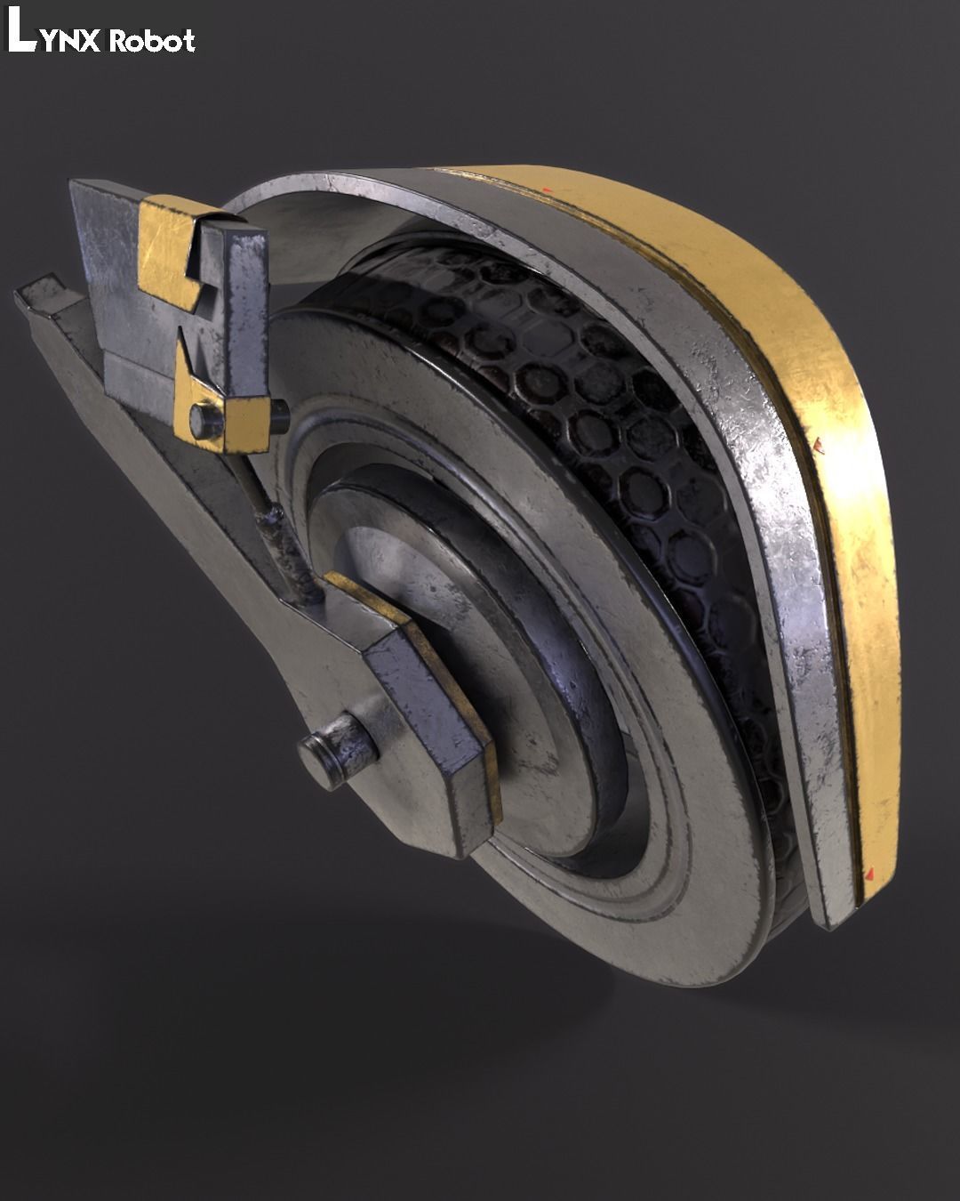 Lynx Robot Low-poly 3D model_3