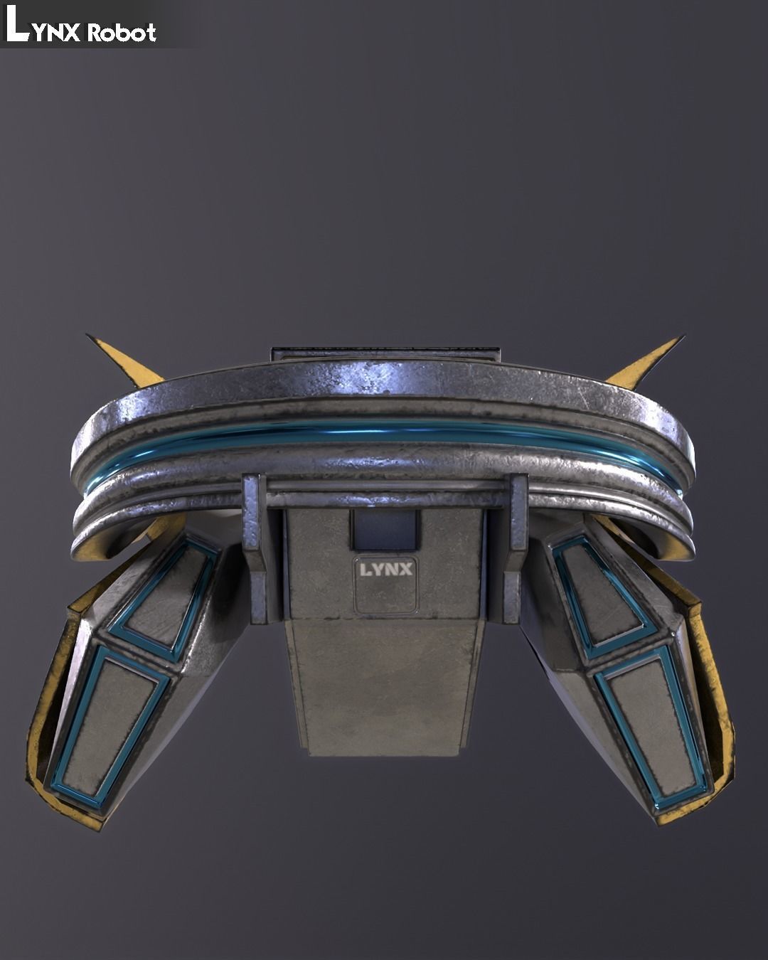 Lynx Robot Low-poly 3D model_5