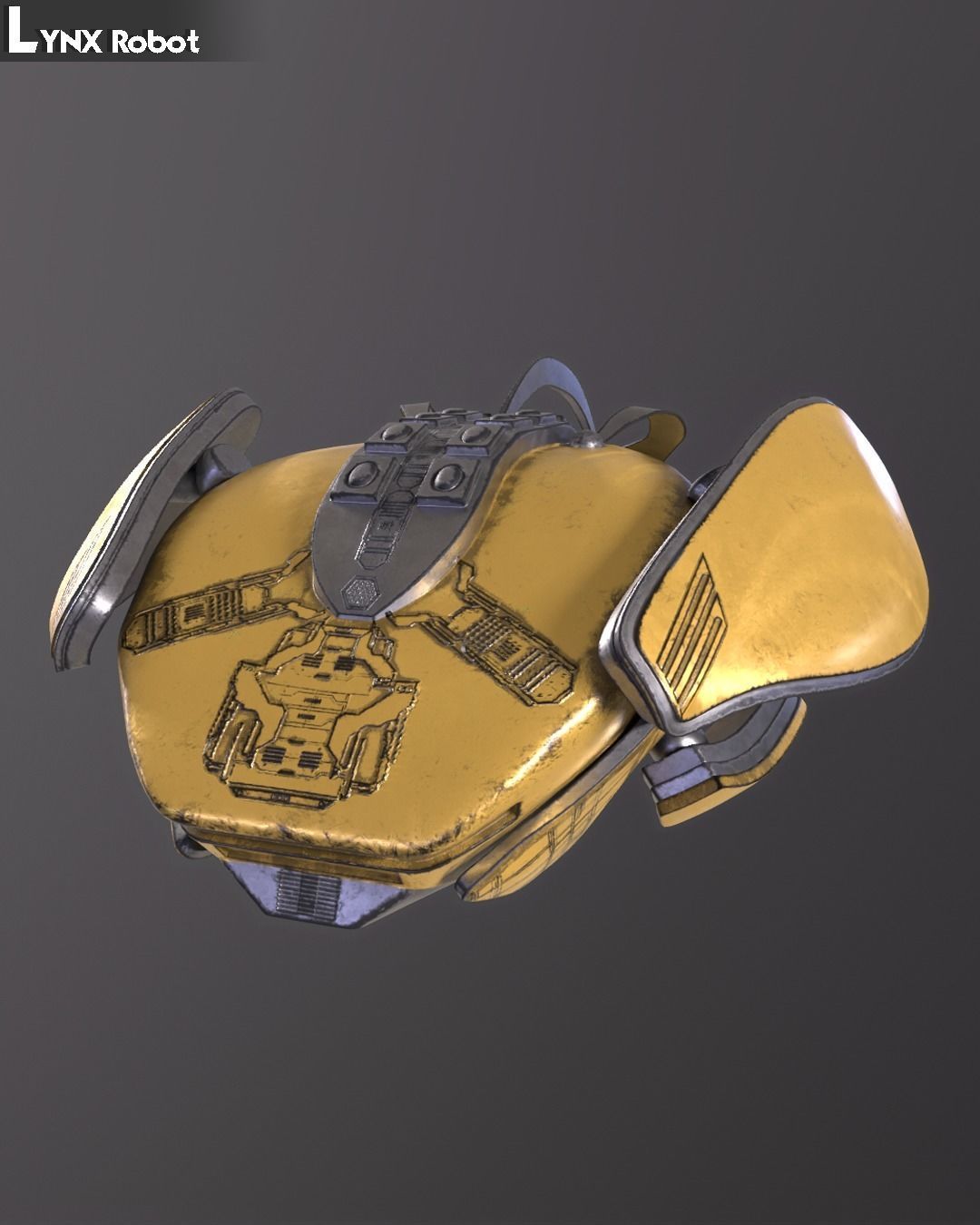 Lynx Robot Low-poly 3D model_6