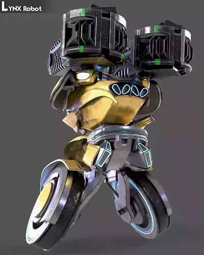 Lynx Robot Low-poly 3D model Lynx Robot Low-poly 3D model