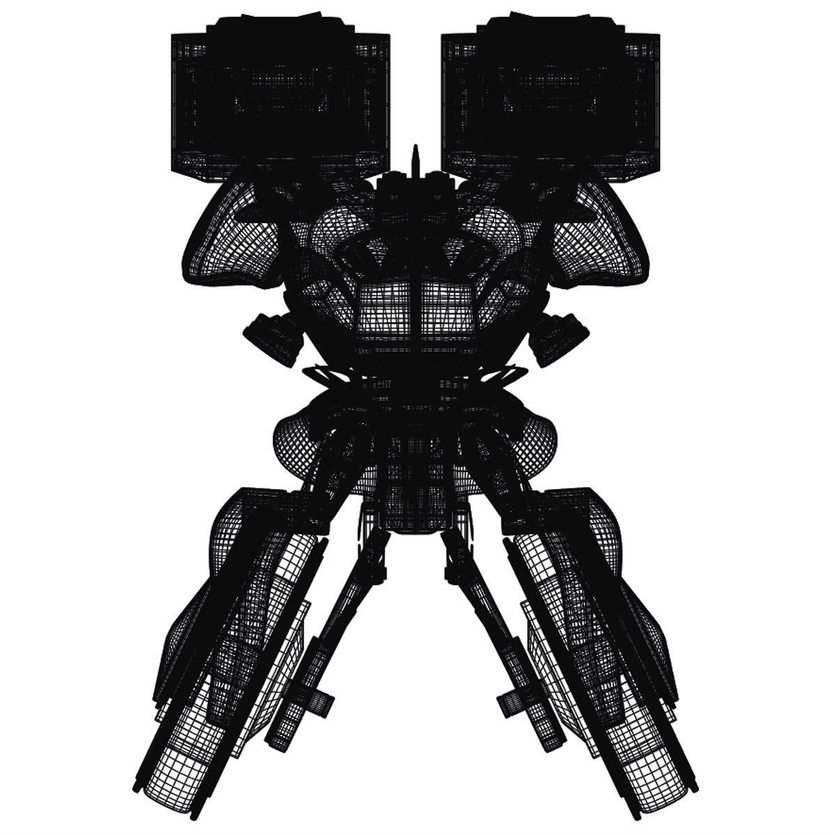 Lynx Robot Low-poly 3D model_8