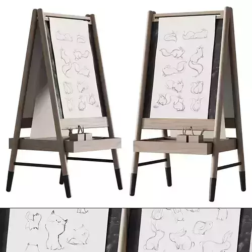 390 CB2 Wooden Kids Art Easel by Crate kids 01