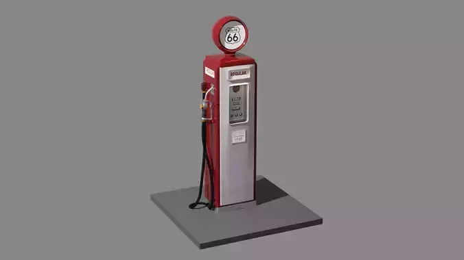 Old American gas pump