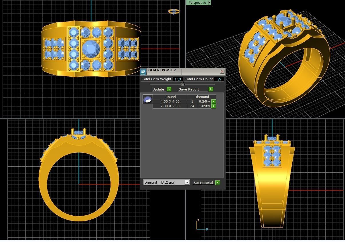 Ring Men B1 3D print model_6