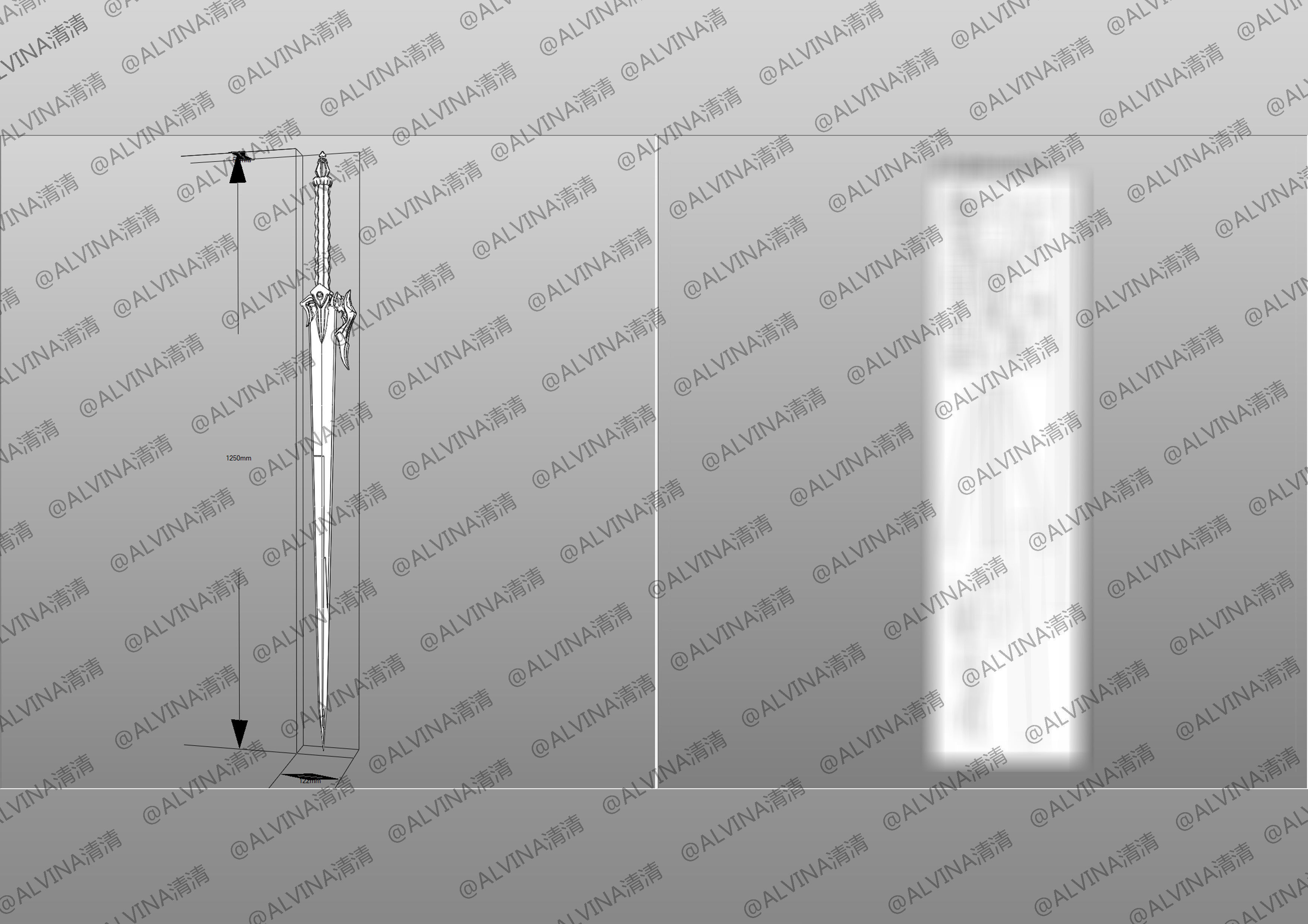 Tales of Arise Alphen Armor - DIY Cosplay Pepakura Foam Template Low-poly 3D model_29