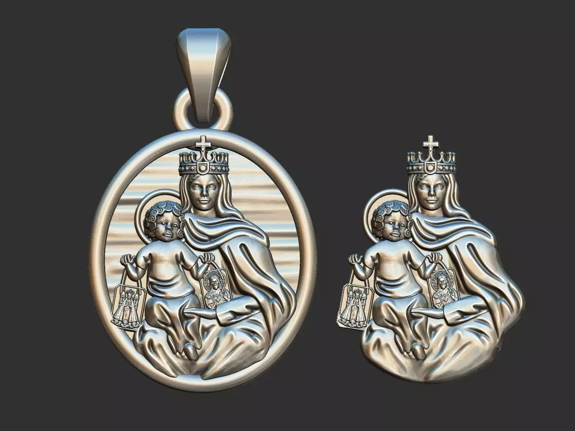 Nossa Senhora do Carmo - Our Lady of Mount Carmel 3D print model