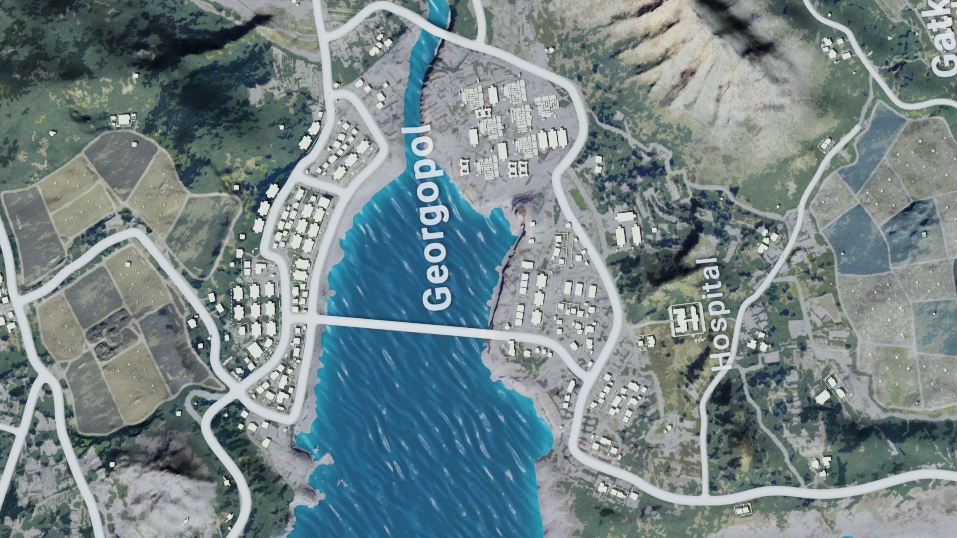 Pubg mobile Erangel map 3d model  3D model_2