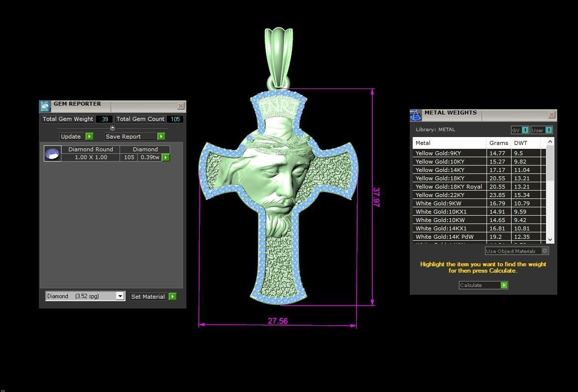 Jesus Cross 3D print model 3D print model_1