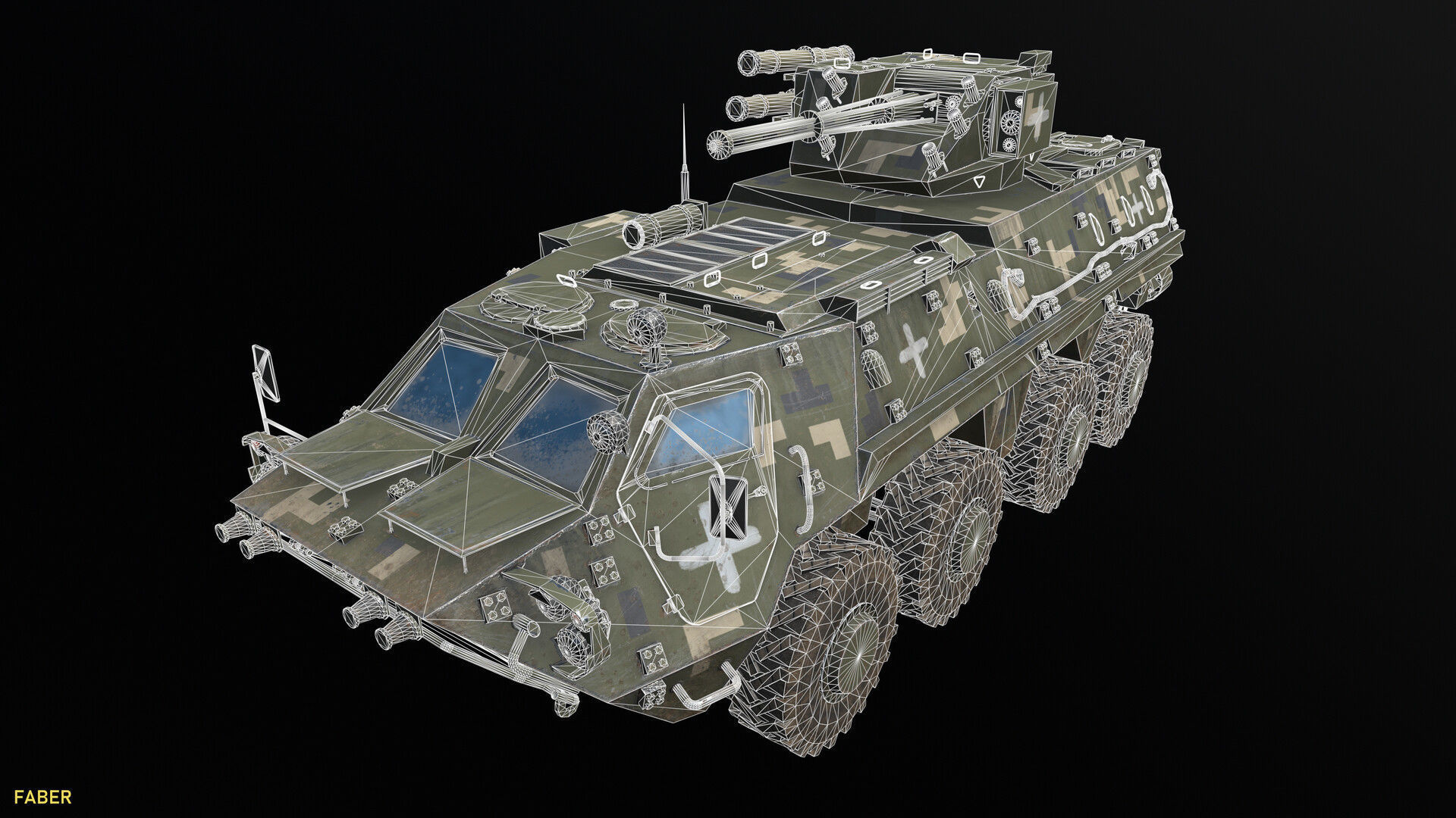 3D BTR-4E model Low-poly 3D model_2