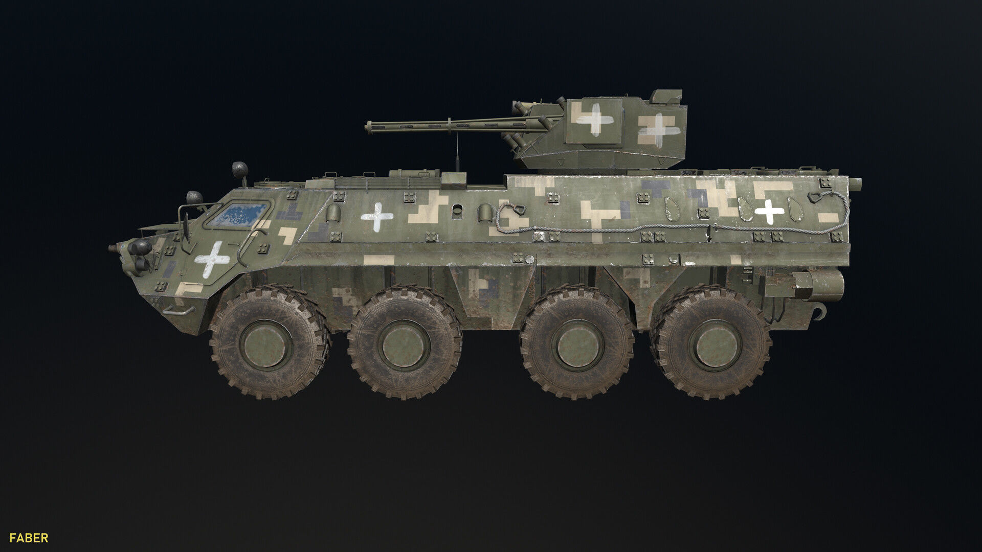 3D BTR-4E model Low-poly 3D model_5