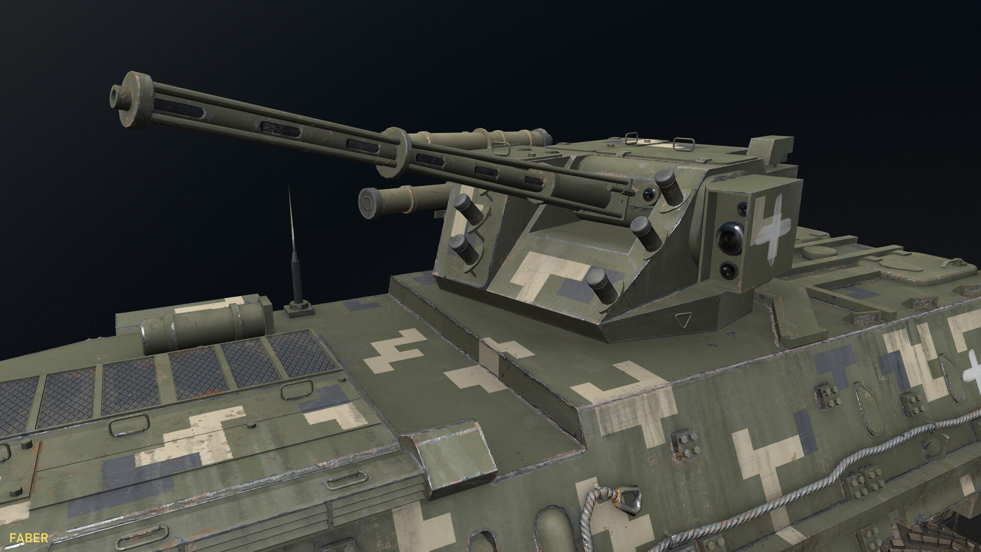 3D BTR-4E model Low-poly 3D model_10