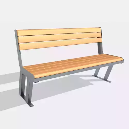 Bench Street 3D Model