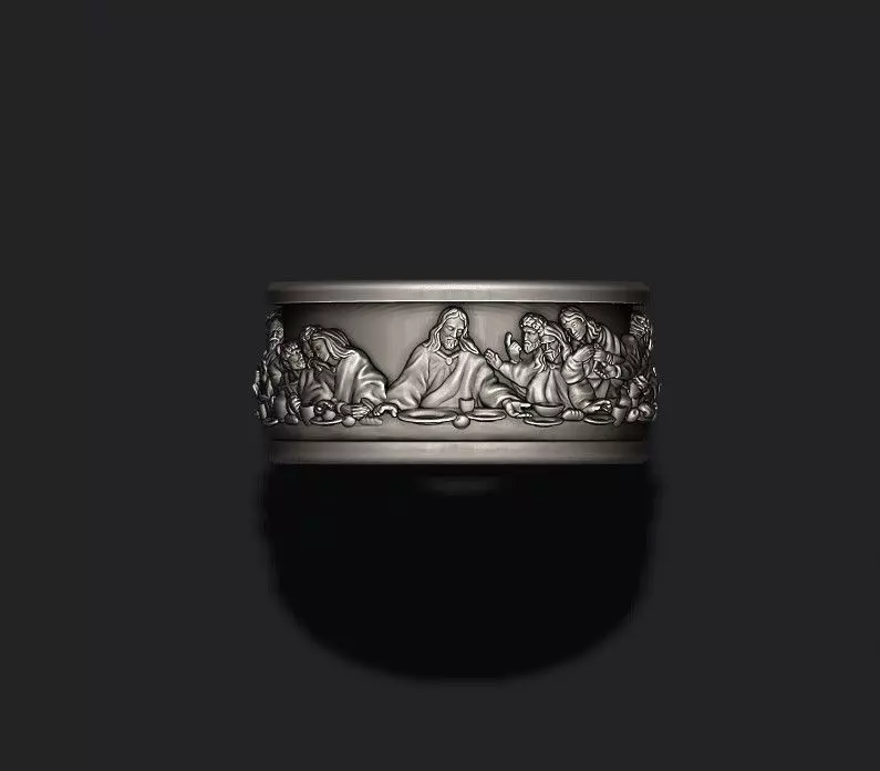 Last Supper ring v2 3D print model