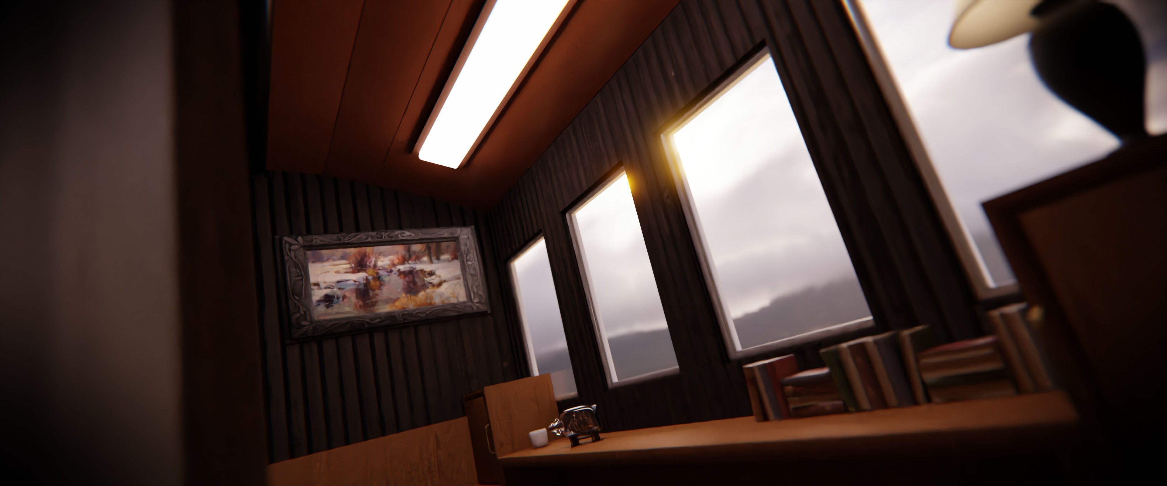 7 cabins steam train  3D model_3