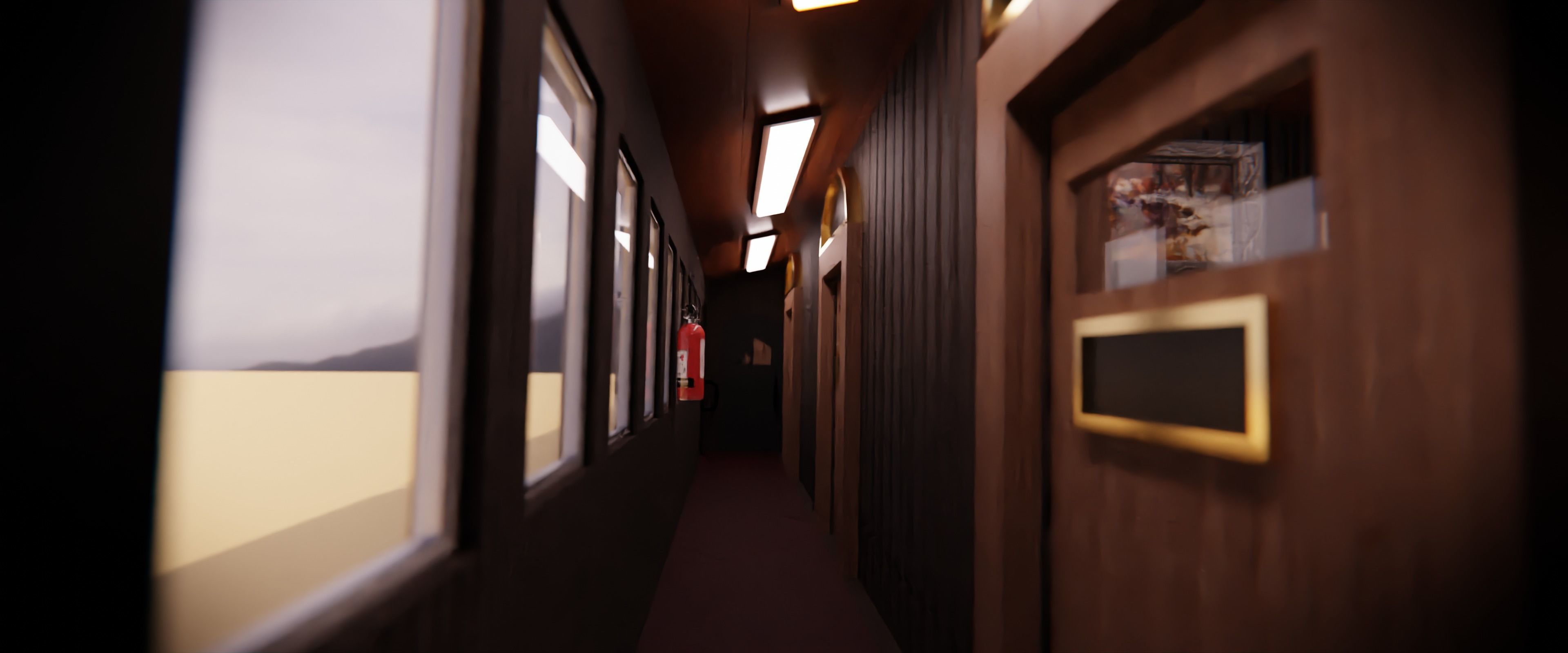 7 cabins steam train  3D model_5