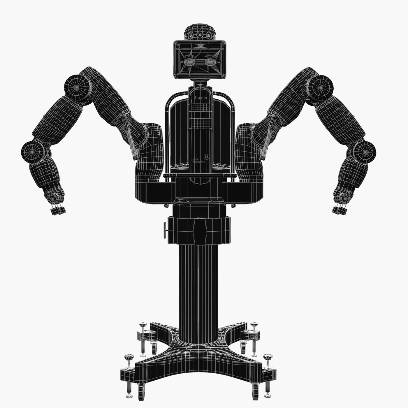 Industrial Baxter Robot 3D Model 3D model_17