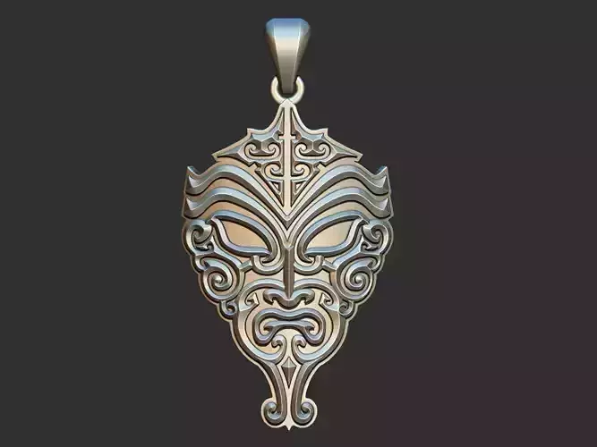 Frown Carranca Maori 3D print model