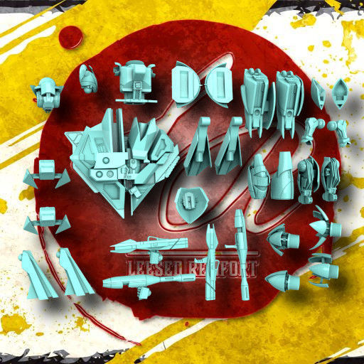 Heavy Turn Battlesuit  3D print model_7