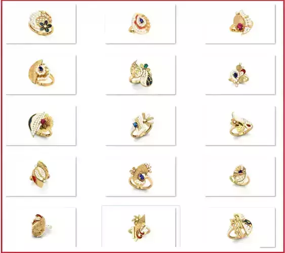 15 High Jewelry Diamond Cocktail Ring 3dm models