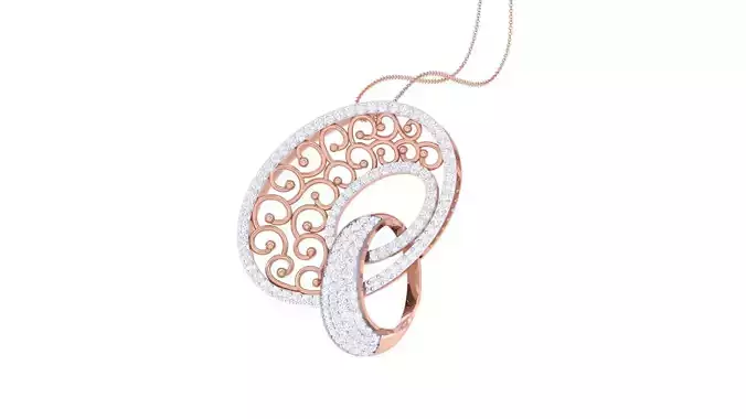 Ultra Vision High Jewelry Diamond Pendant Necklace renders