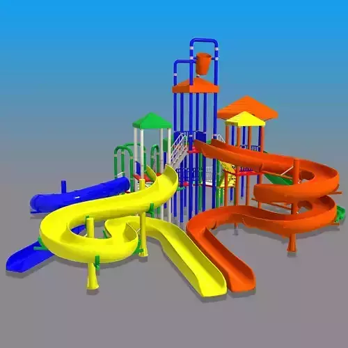 Big Toys Playground 3D Model 3D model