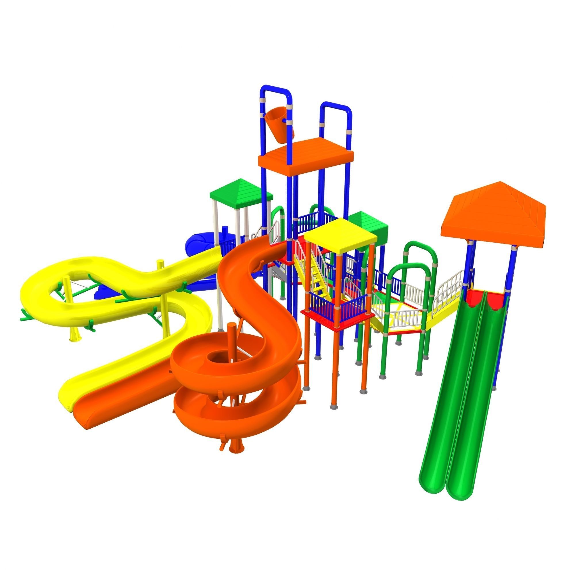 Big Toys Playground 3D Model 3D model_10