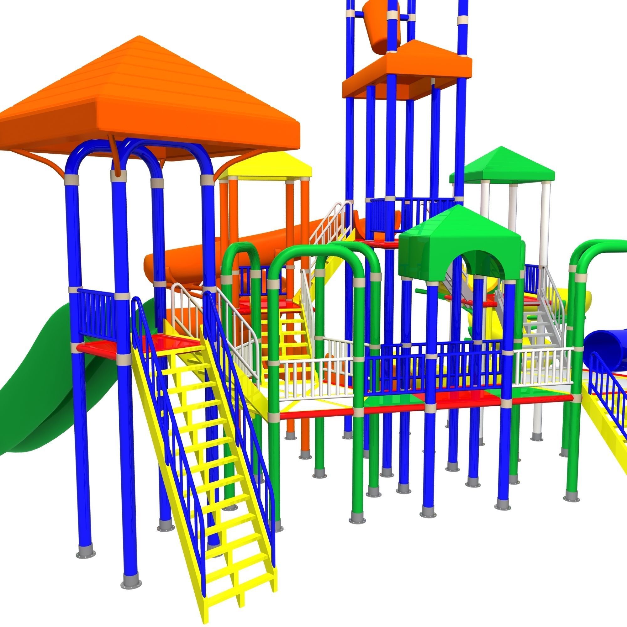 Big Toys Playground 3D Model 3D model_7
