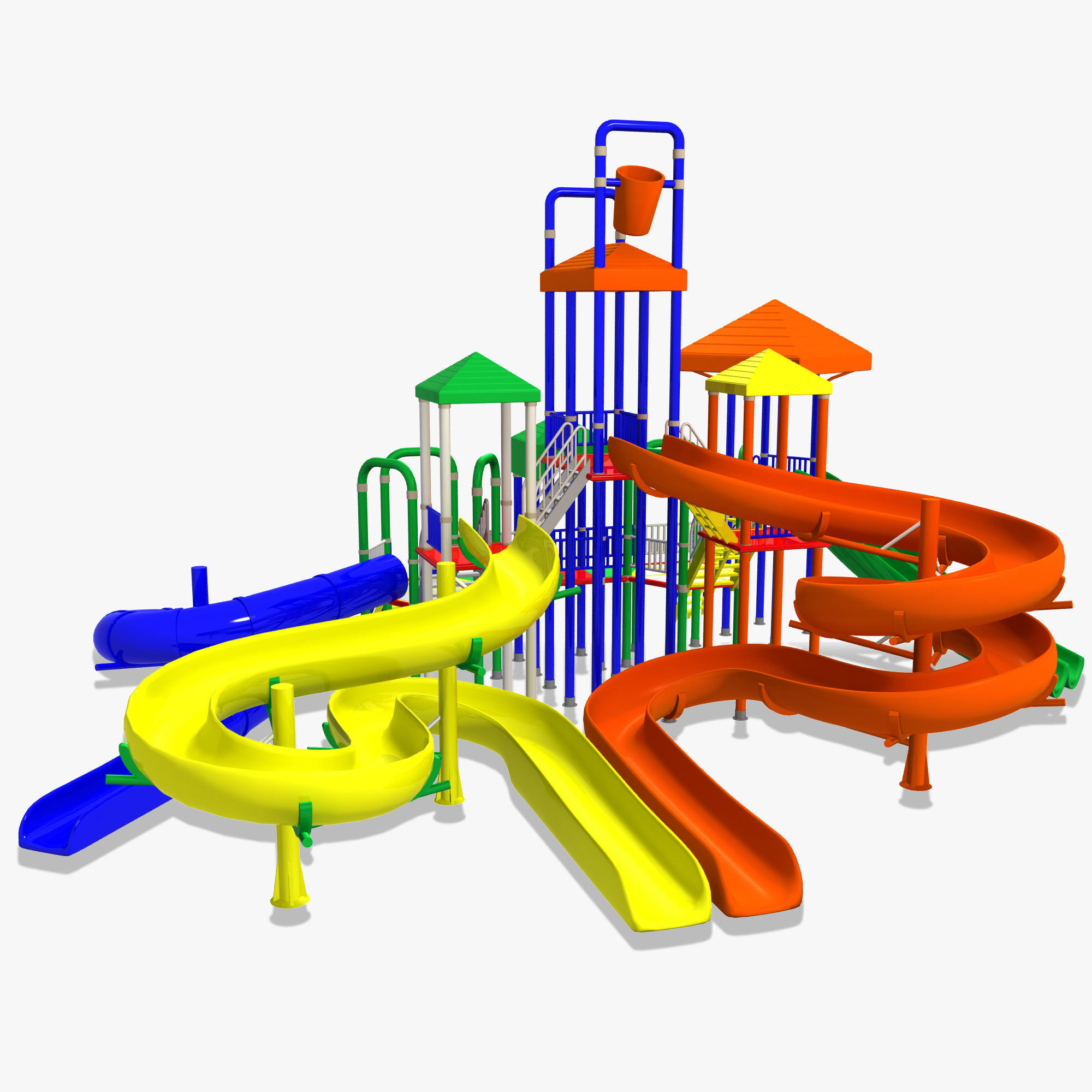 Big Toys Playground 3D Model 3D model_4