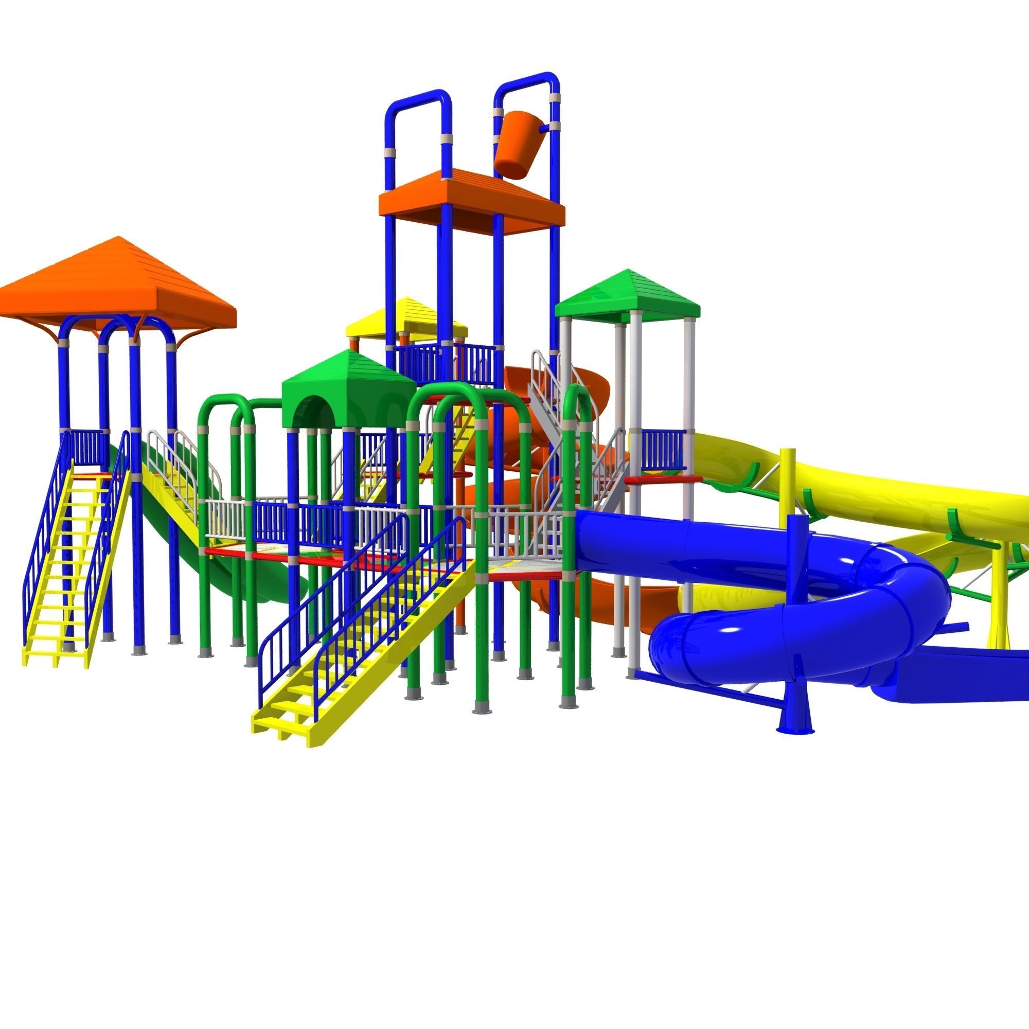 Big Toys Playground 3D Model 3D model_3