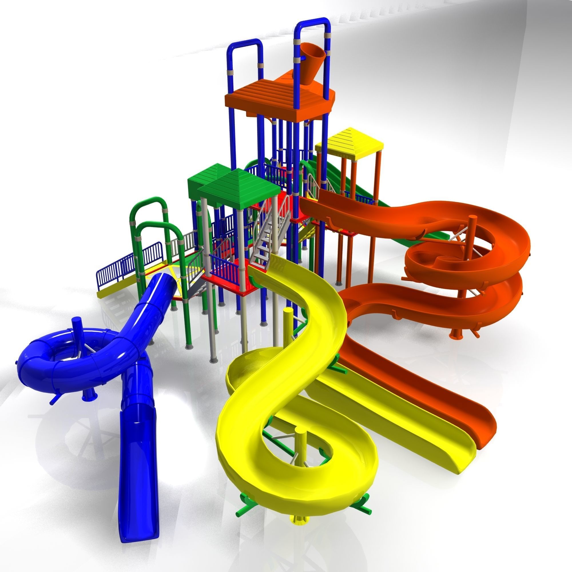 Big Toys Playground 3D Model 3D model_2