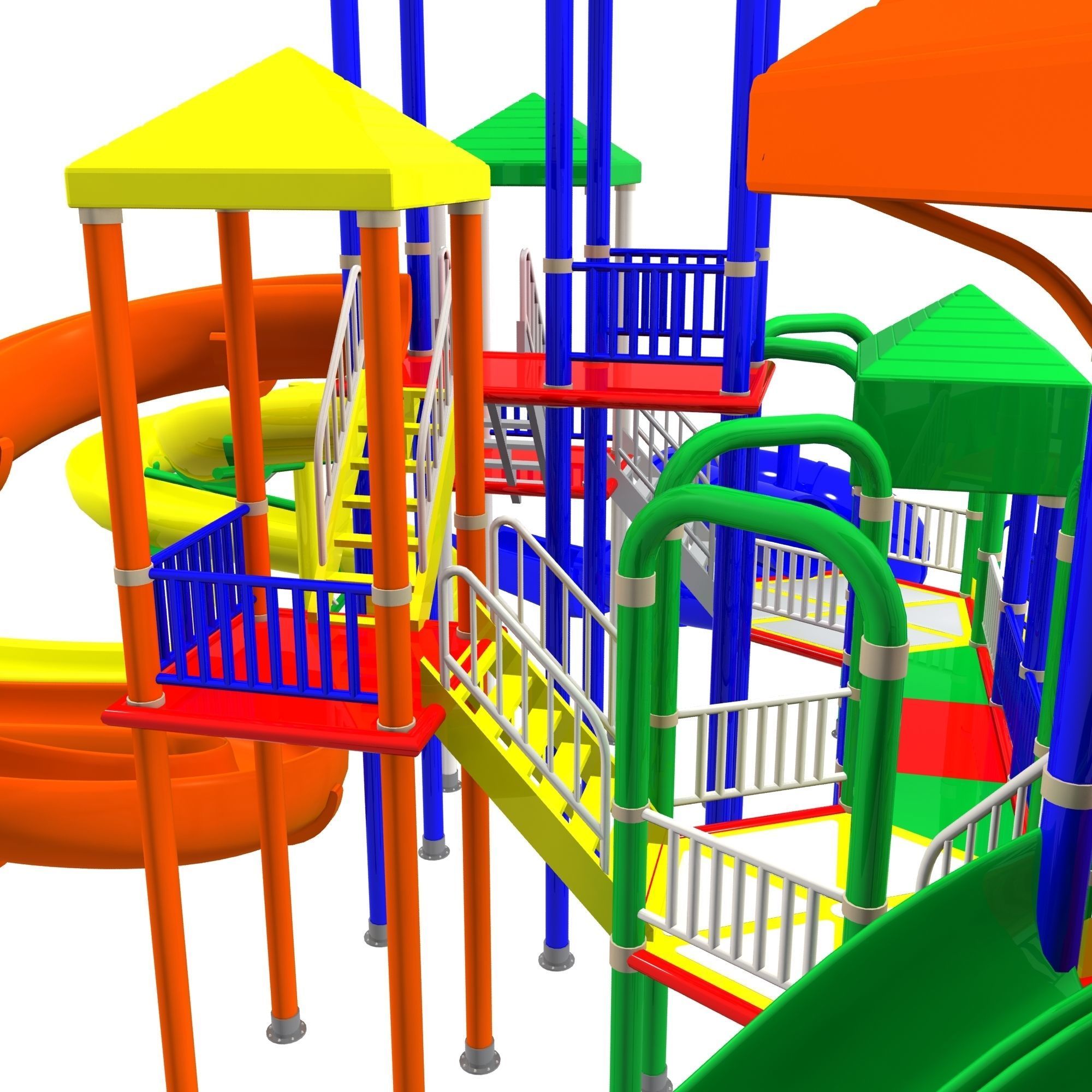 Big Toys Playground 3D Model 3D model_9