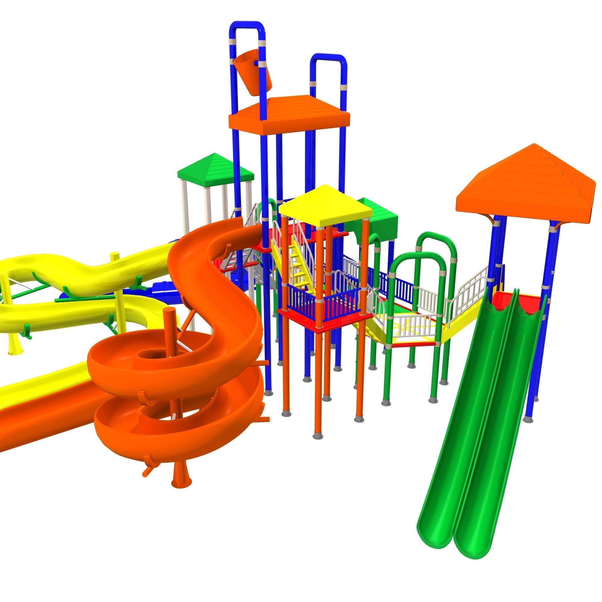 Big Toys Playground 3D Model 3D model_8