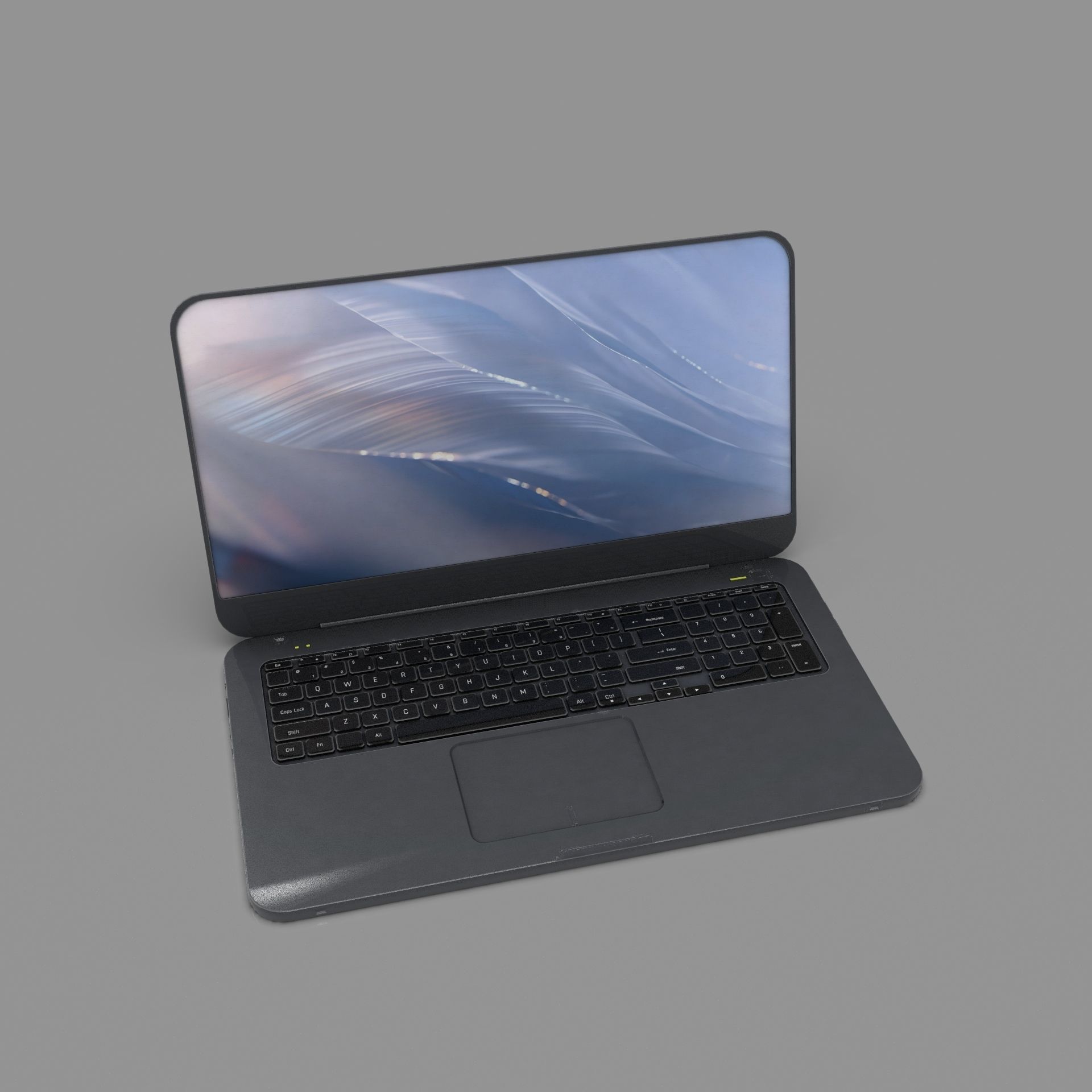 Laptop Low-poly 3D model_14