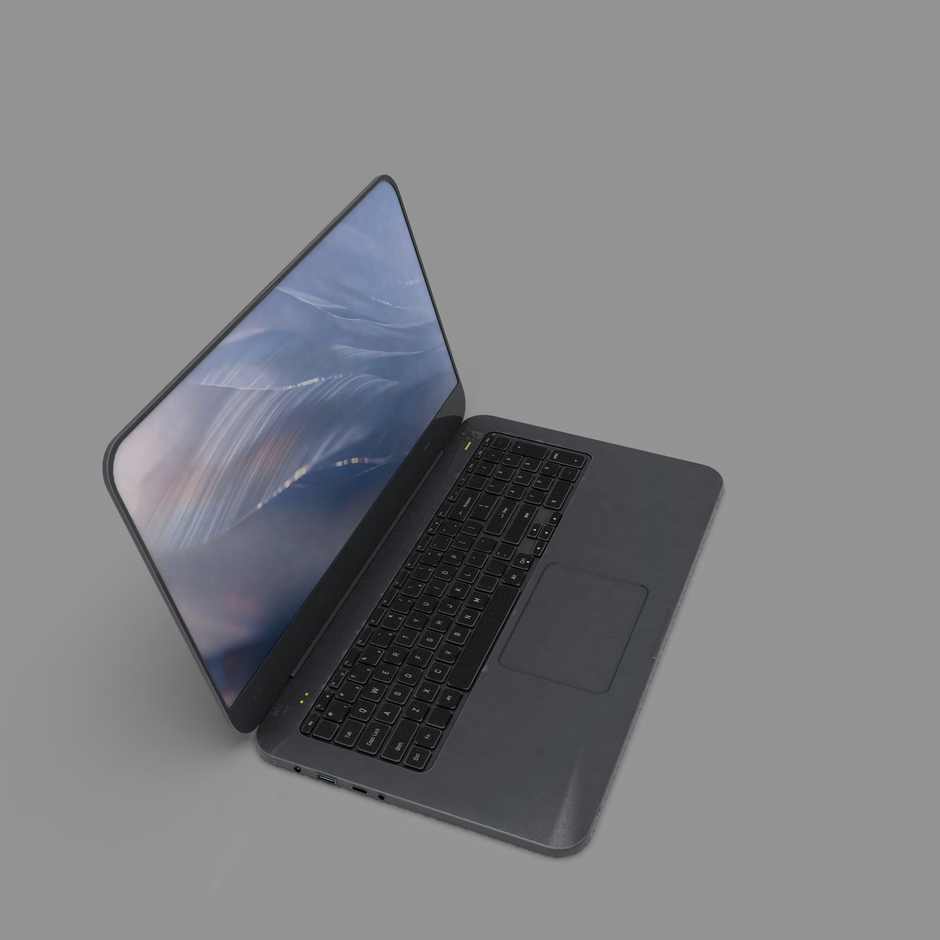 Laptop Low-poly 3D model_11