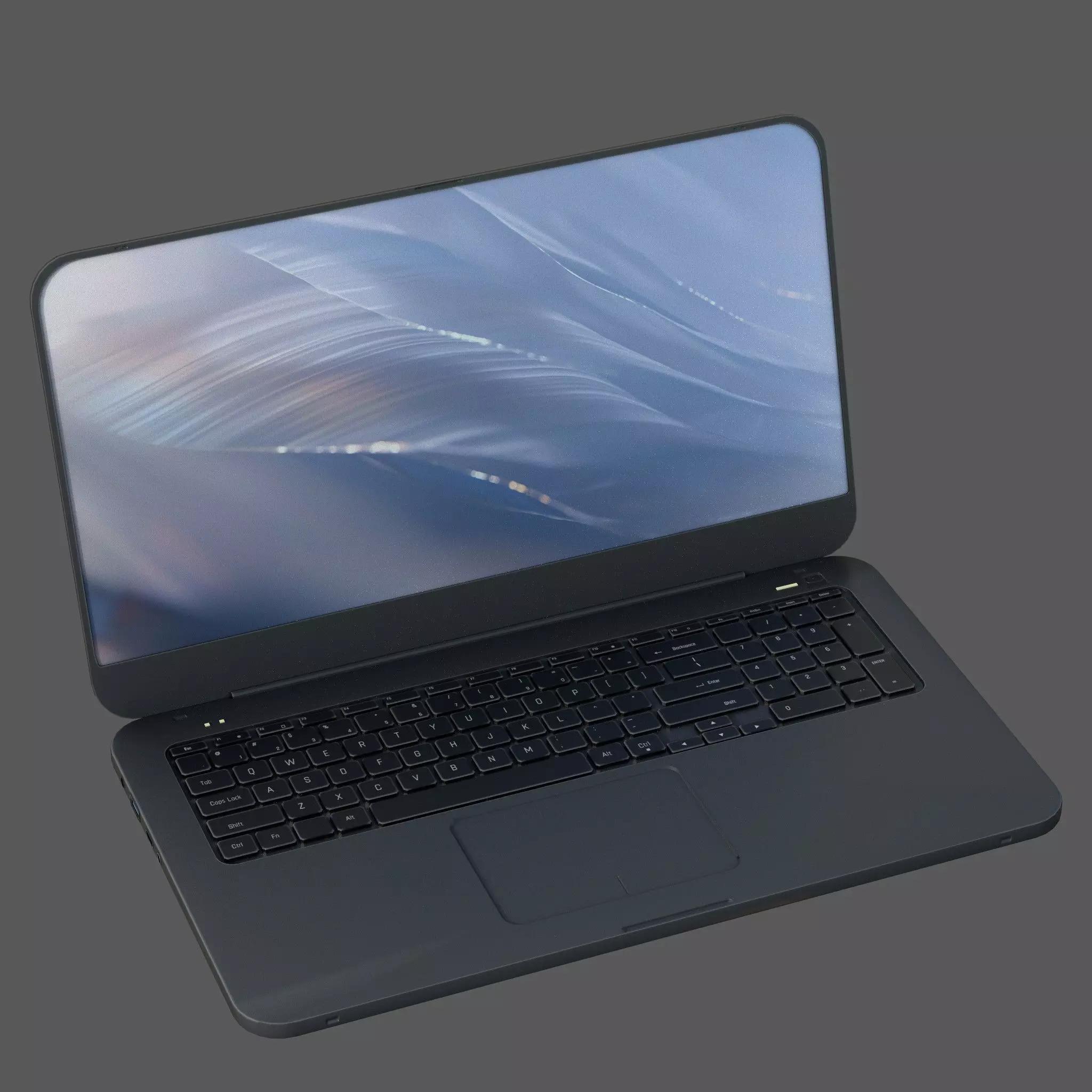 Laptop Low-poly 3D model_0