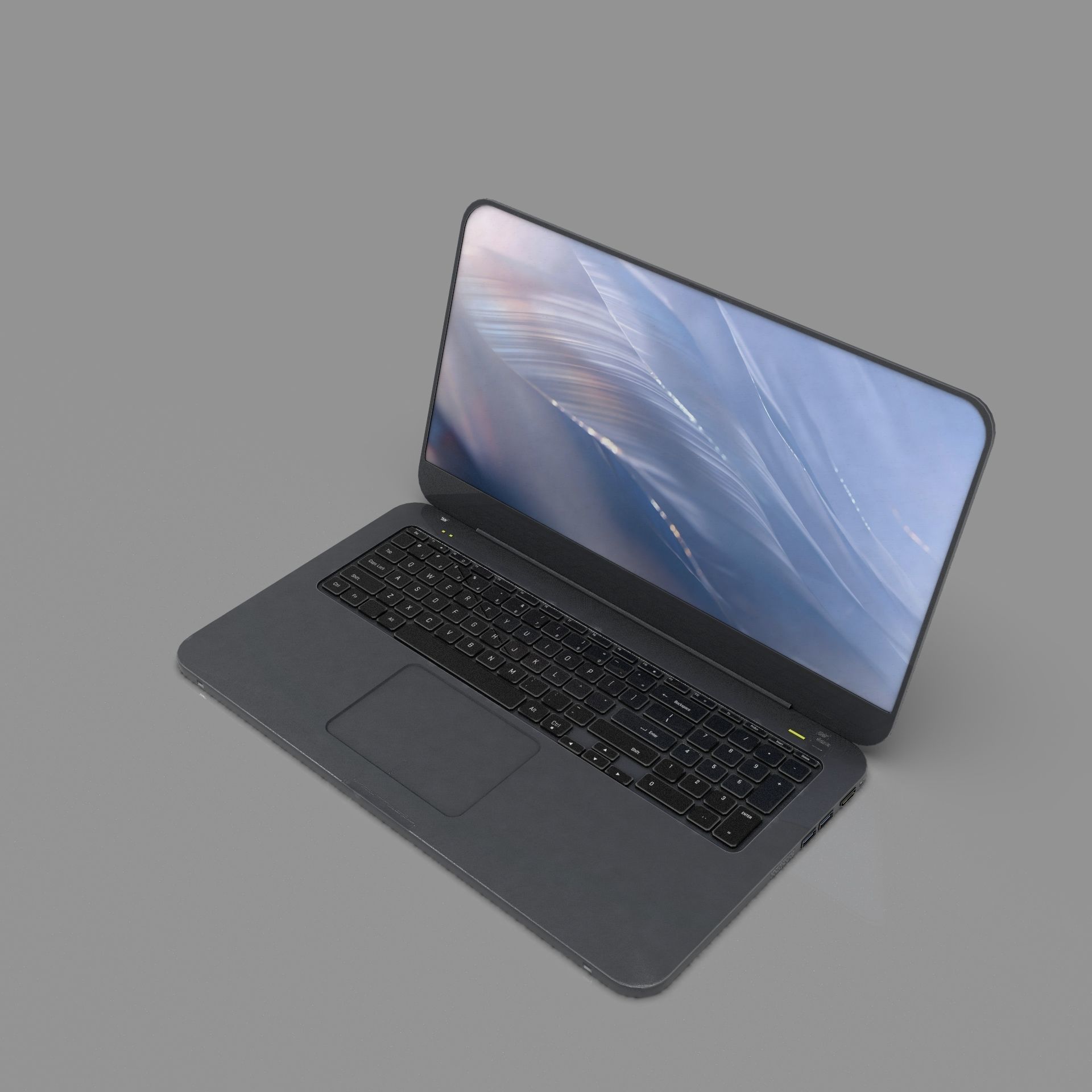 Laptop Low-poly 3D model_13