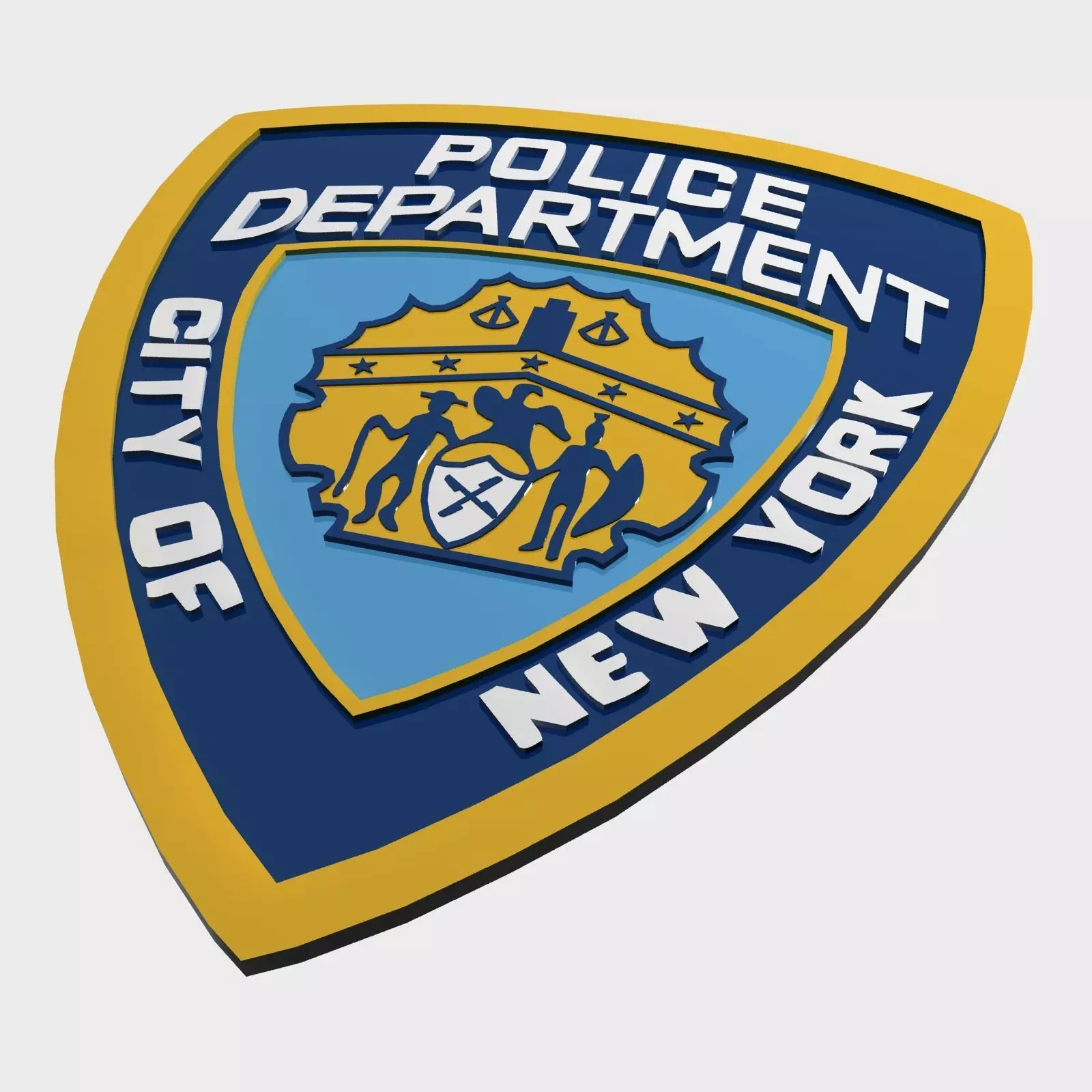 NYPD Police Department Logo 3D Model 3D model