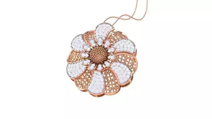 Ultra Vision High Jewelry Diamond Pendant Necklace renders