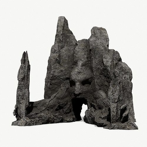 Rock  Gate Low-poly 3D model