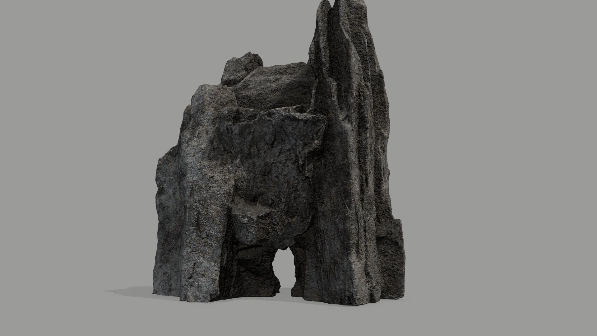 Rock  Gate Low-poly 3D model_9