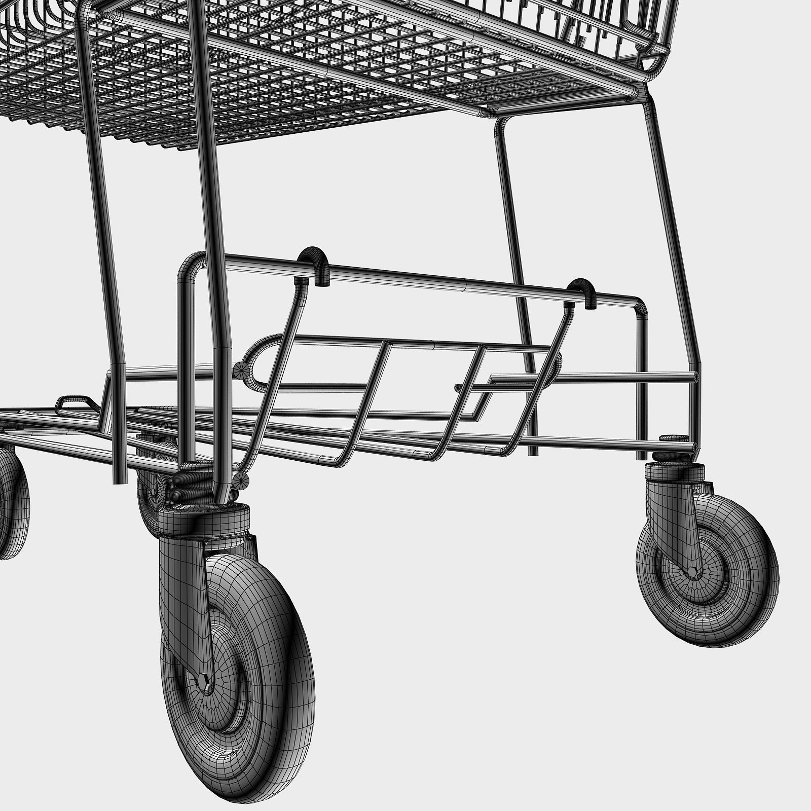 Shopping cart 3D Model 3D model_8